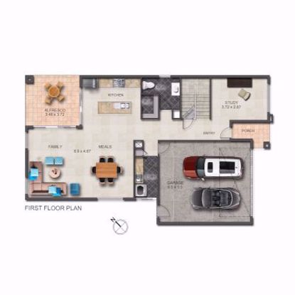 2D Floorplan Redrawn using customer supplied detailed plans